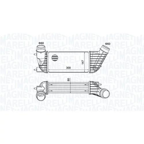 Chladič plniaceho vzduchu 351319204260 (MAGNETI MARELLI) - obr. 1
