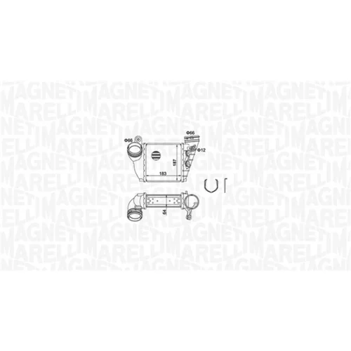 Chladič plniaceho vzduchu 351319204870 (MAGNETI MARELLI) - obr. 1
