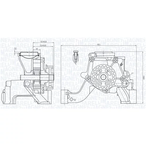 Olejové čerpadlo MAGNETI MARELLI 351516000081