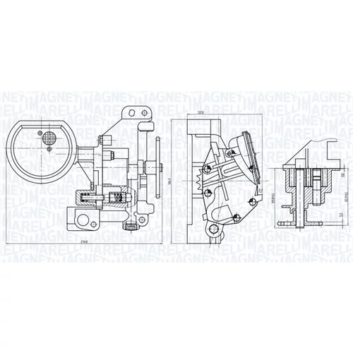 Olejové čerpadlo MAGNETI MARELLI 351516000102