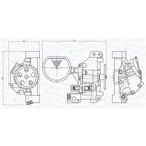 Olejové čerpadlo 351516000115 (MAGNETI MARELLI) - obr. 1