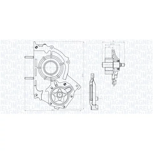 Olejové čerpadlo 351516000147 (MAGNETI MARELLI) - obr. 1
