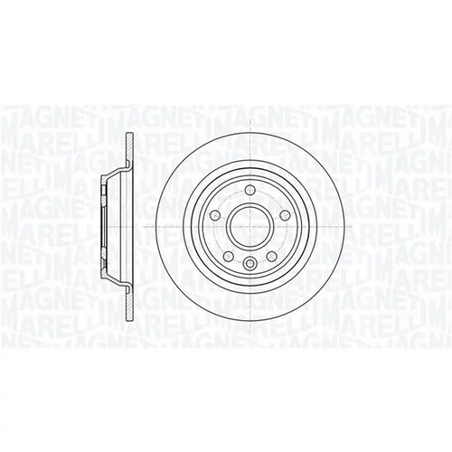 Brzdový kotúč MAGNETI MARELLI 361302040337