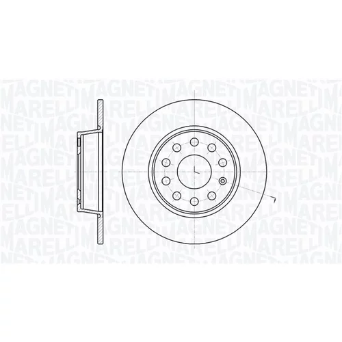 Brzdový kotúč MAGNETI MARELLI 361302040367