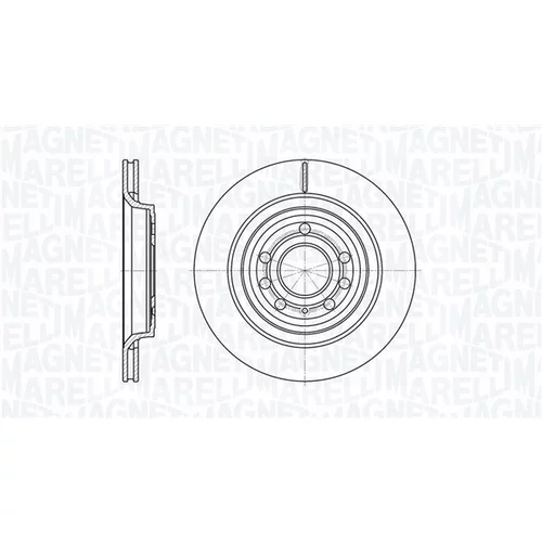Brzdový kotúč MAGNETI MARELLI 361302040456