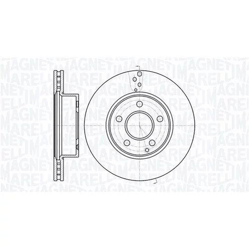 Brzdový kotúč MAGNETI MARELLI 361302040572