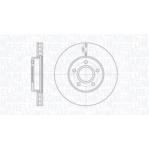Brzdový kotúč MAGNETI MARELLI 361302040588