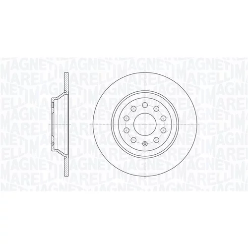 Brzdový kotúč MAGNETI MARELLI 361302040708