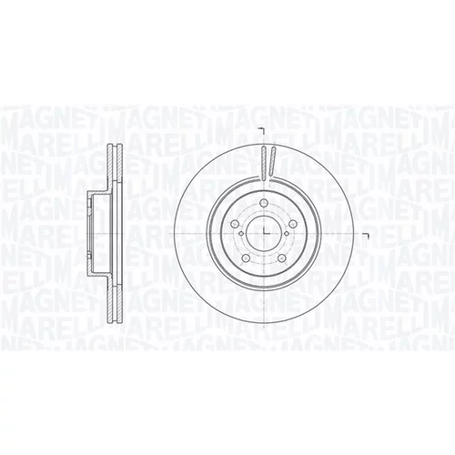 Brzdový kotúč MAGNETI MARELLI 361302040743