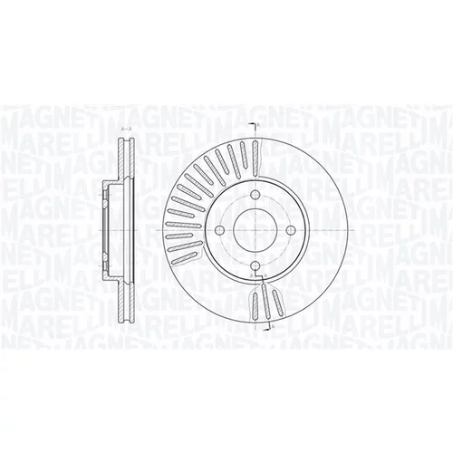 Brzdový kotúč MAGNETI MARELLI 361302040772