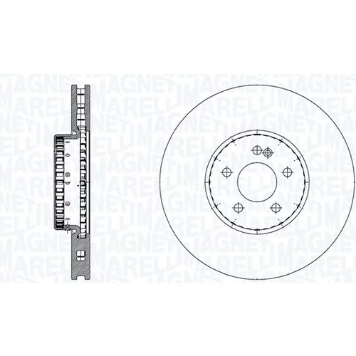 Brzdový kotúč MAGNETI MARELLI 361302040895