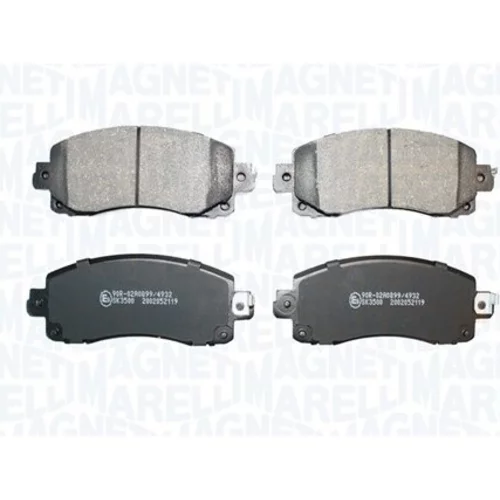 Sada brzdových platničiek kotúčovej brzdy MAGNETI MARELLI 363916061369
