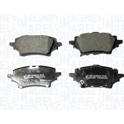 Sada brzdových platničiek kotúčovej brzdy MAGNETI MARELLI 363916061429