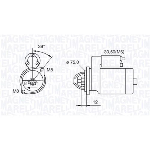Štartér MAGNETI MARELLI 063522607010