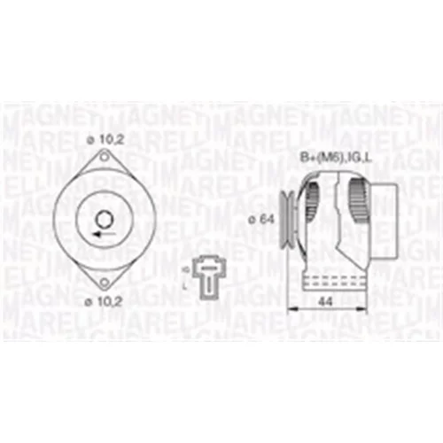 Alternátor MAGNETI MARELLI 063730551010