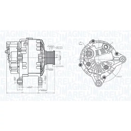 Alternátor MAGNETI MARELLI 063731562010