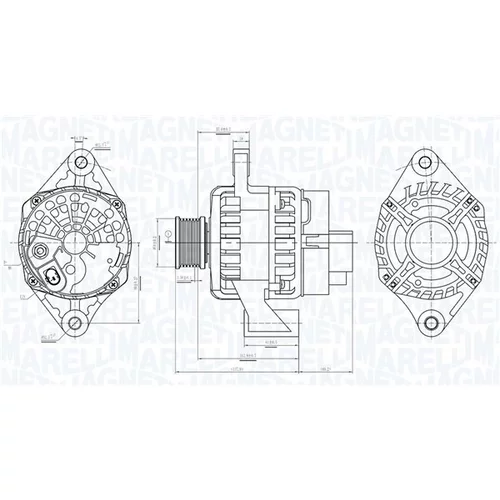 Alternátor MAGNETI MARELLI 063736094010