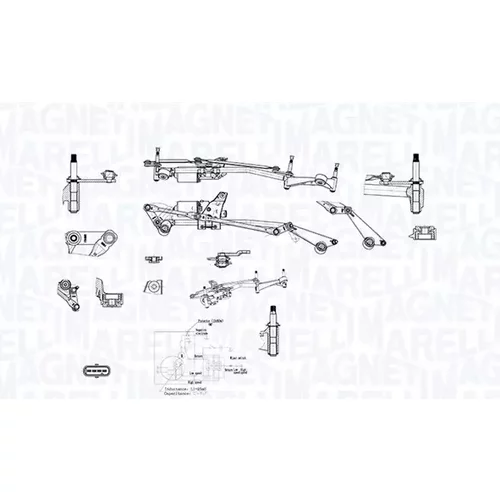 Systém čistenia skiel MAGNETI MARELLI 064351787010