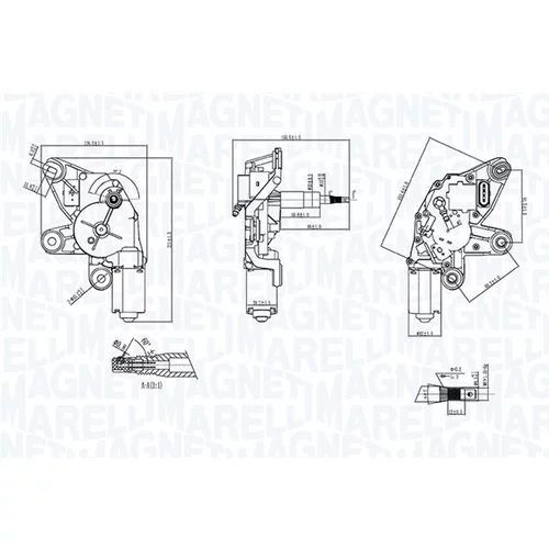 Motor stieračov MAGNETI MARELLI 064371100010