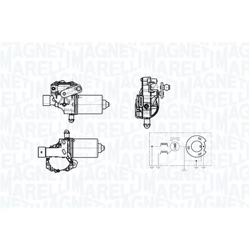 Motor stieračov MAGNETI MARELLI 064378900010