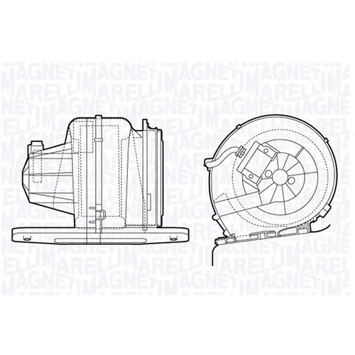 Vnútorný ventilátor MAGNETI MARELLI 069412661010