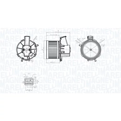 Vnútorný ventilátor MAGNETI MARELLI 069412778010