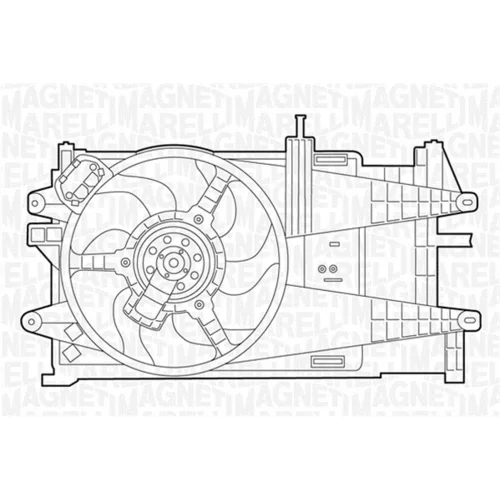 Ventilátor chladenia motora MAGNETI MARELLI 069422044010
