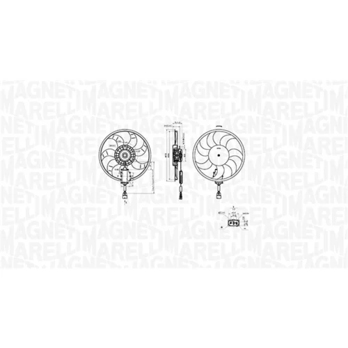 Ventilátor chladenia motora 069422882010 (MAGNETI MARELLI)