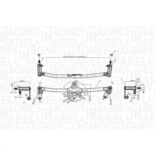 Mechanizmus stieračov 085570191010 (MAGNETI MARELLI) - obr. 1