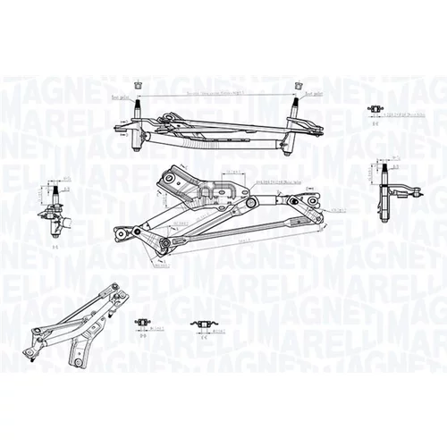 Mechanizmus stieračov 085570709010 (MAGNETI MARELLI) - obr. 1