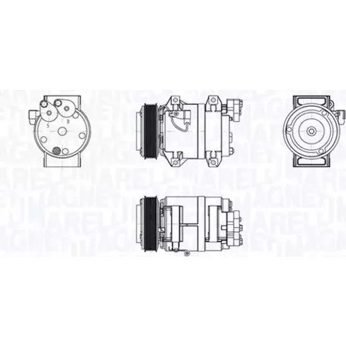 Kompresor klimatizácie MAGNETI MARELLI 350103030022