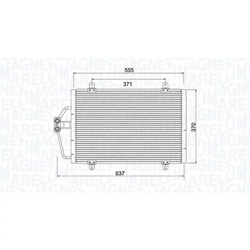 Kondenzátor klimatizácie 350203784000 (MAGNETI MARELLI) - obr. 1