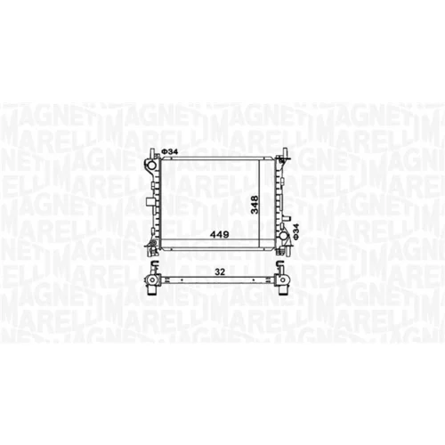 Chladič motora 350213160300 (MAGNETI MARELLI) - obr. 1
