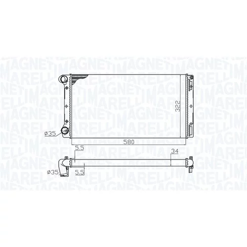 Chladič motora 350213172000 (MAGNETI MARELLI) - obr. 1