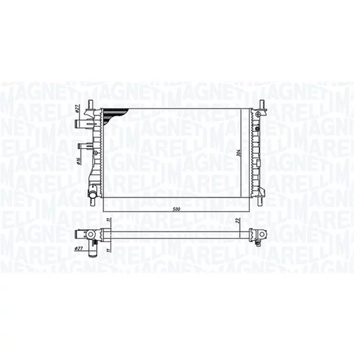 Chladič motora 350213190500 (MAGNETI MARELLI) - obr. 1