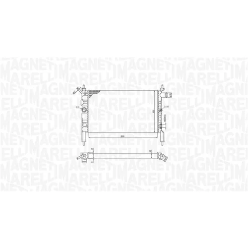 Chladič motora 350213193800 (MAGNETI MARELLI) - obr. 1