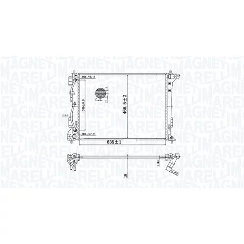 Chladič motora MAGNETI MARELLI 350213204800