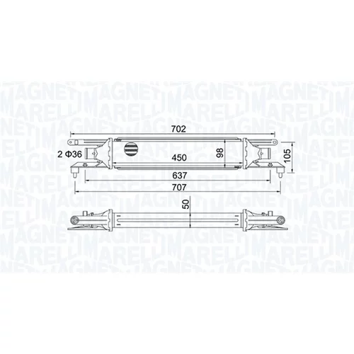 Chladič plniaceho vzduchu MAGNETI MARELLI 351319204110