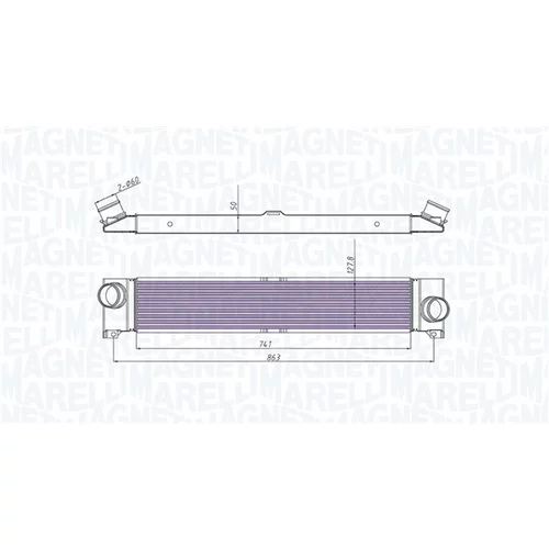 Chladič plniaceho vzduchu 351319204310 (MAGNETI MARELLI)