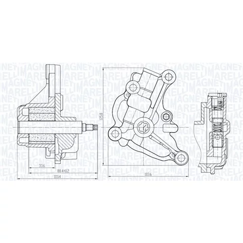 Olejové čerpadlo 351516000154 (MAGNETI MARELLI) - obr. 1
