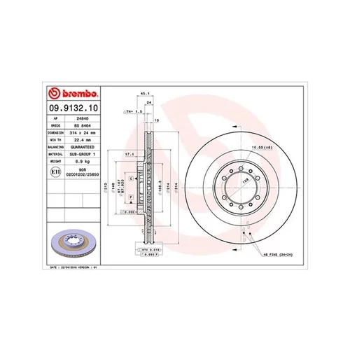 Brzdový kotúč MAGNETI MARELLI 360406034500