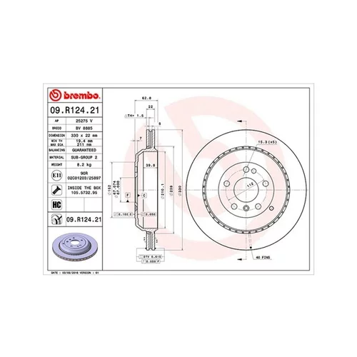 Brzdový kotúč MAGNETI MARELLI 360406113601
