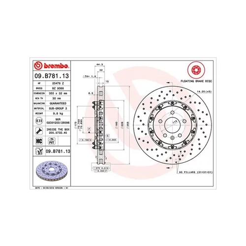 Brzdový kotúč MAGNETI MARELLI 360406129903