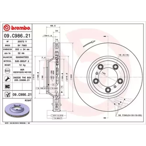 Brzdový kotúč MAGNETI MARELLI 360406166601