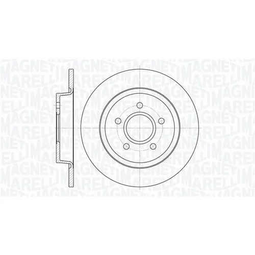 Brzdový kotúč MAGNETI MARELLI 361302040109