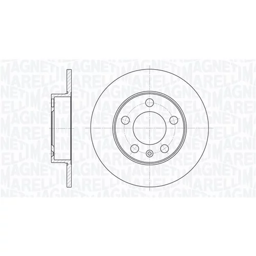 Brzdový kotúč MAGNETI MARELLI 361302040151