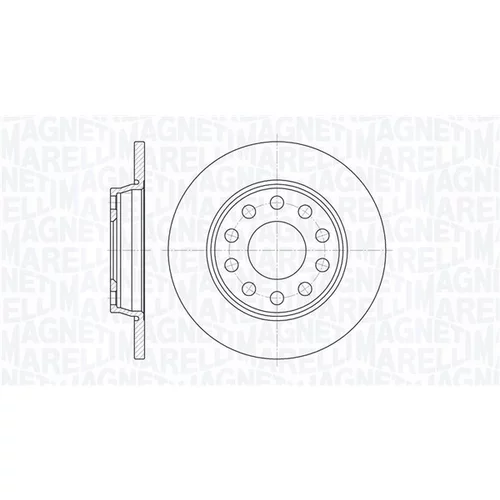 Brzdový kotúč MAGNETI MARELLI 361302040313