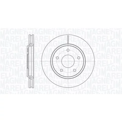 Brzdový kotúč MAGNETI MARELLI 361302040626