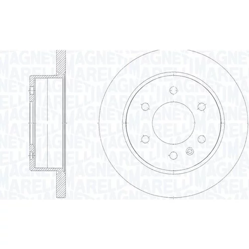 Brzdový kotúč MAGNETI MARELLI 361302040891