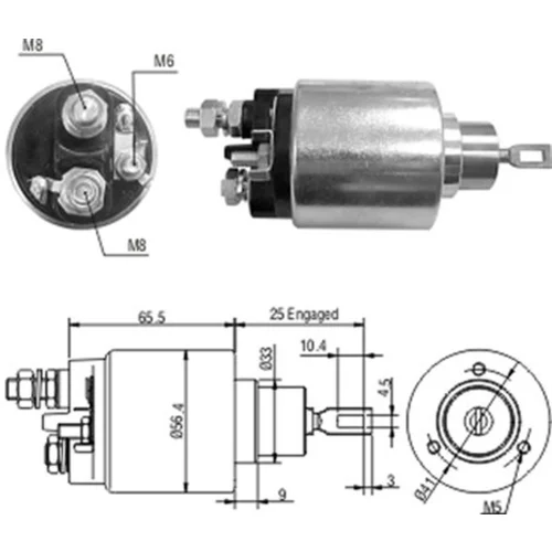 Elektromagnetický spínač pre štartér 940113050052 (MAGNETI MARELLI)